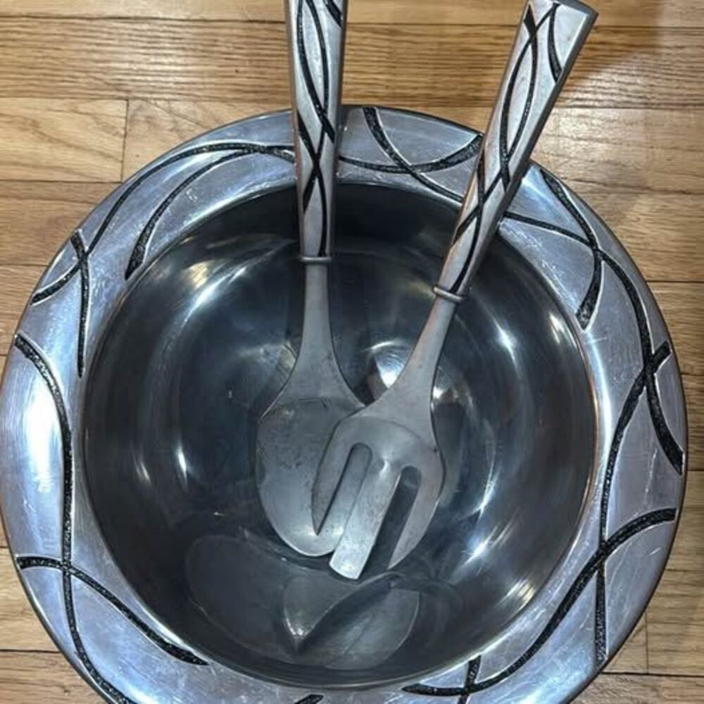 Lenox Salad Bowl and Servers